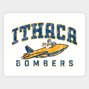 Ithaca Bombers Retro Logo in vintage design Magnet